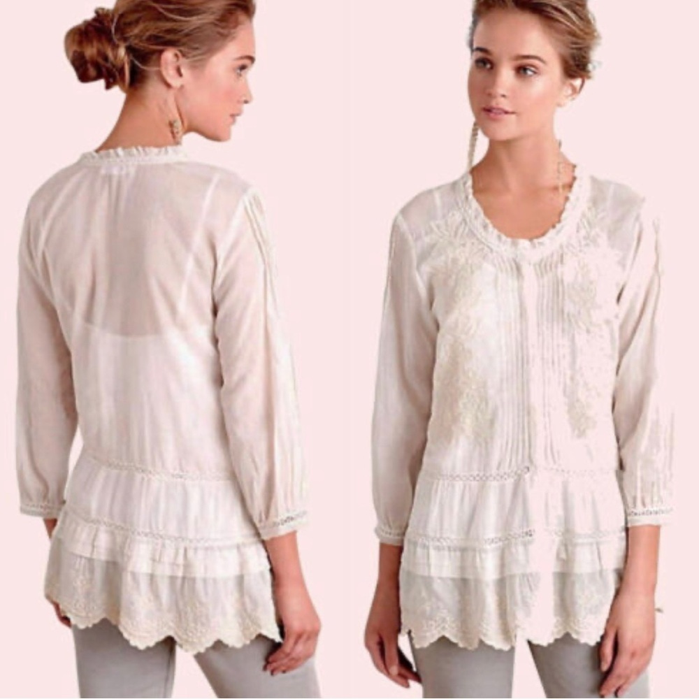 Velvet By Graham And Spencer Tunic Top Size Small
